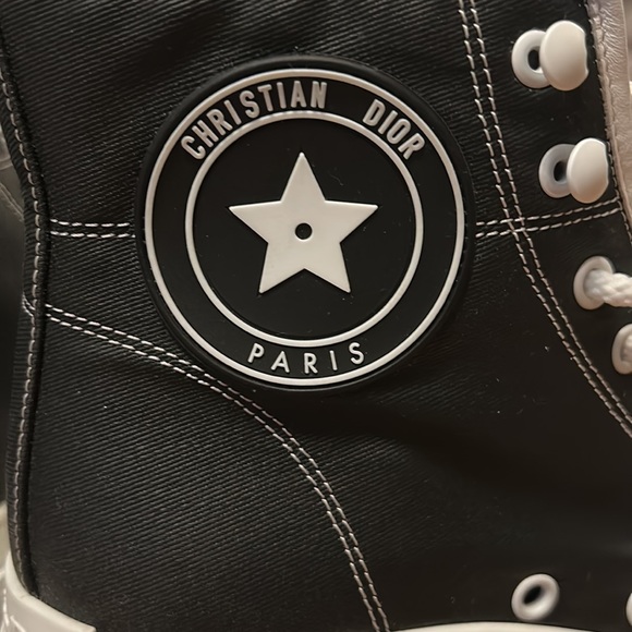 Dior black and white high top sneakers - Picture 7 of 9